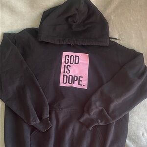 Black 'God Is Dope' Hoodie